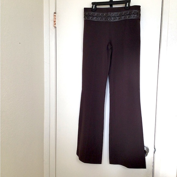 Rare BCBGMaxazria Leather Lace Trousers
